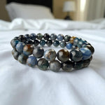Natural Kynite Stone Bracelet - Classic Round - LA TATVA