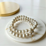 Serene Elegance – Pearl Bracelet + Amethyst Bracelet Combo | Mother's Day Special