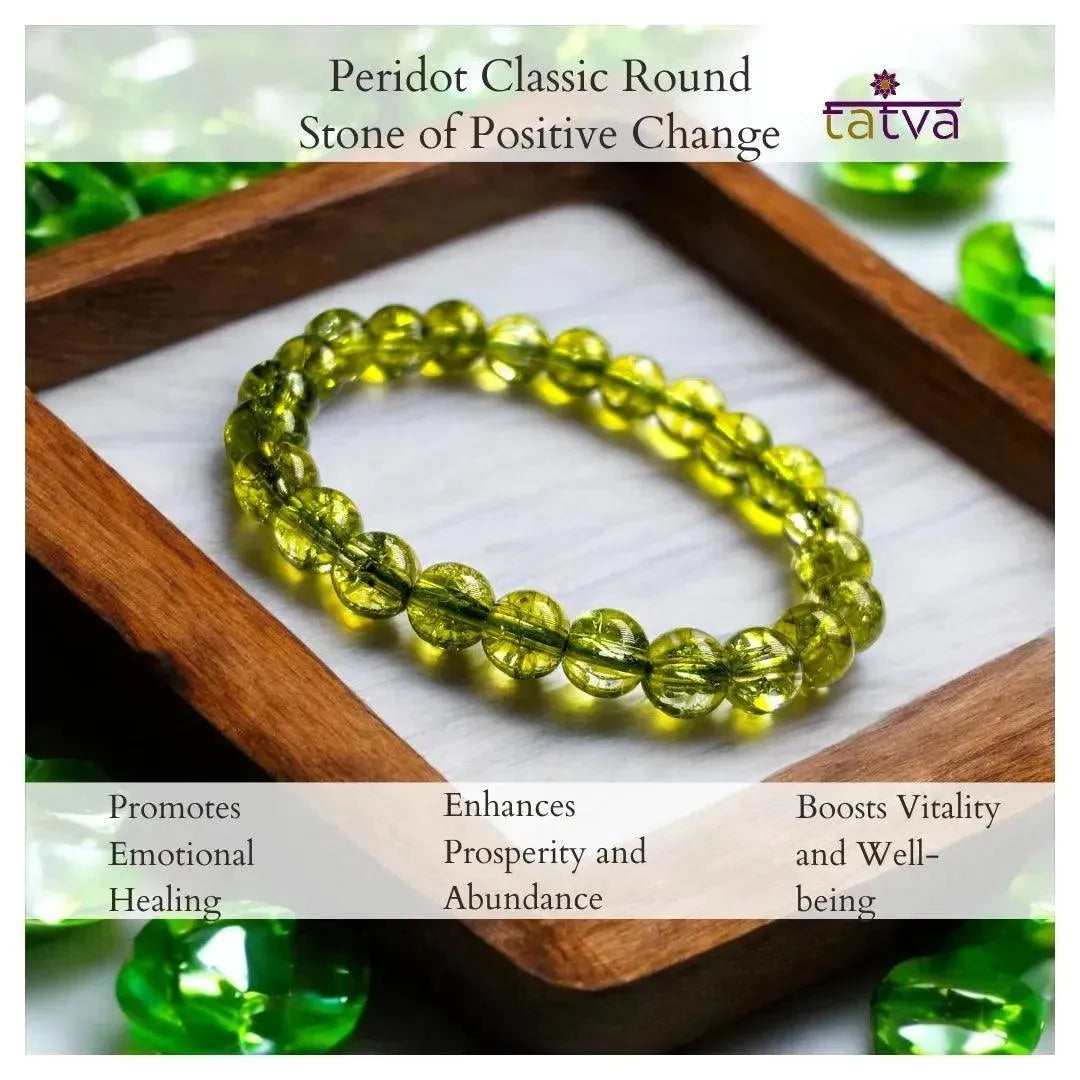 Peridot Bracelet – Abundance, Emotional Healing & Positive Energy - LA TATVA