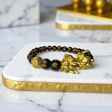 Pixiu  Bracelet Black Obsidian– Wealth, Protection & Energy Shield