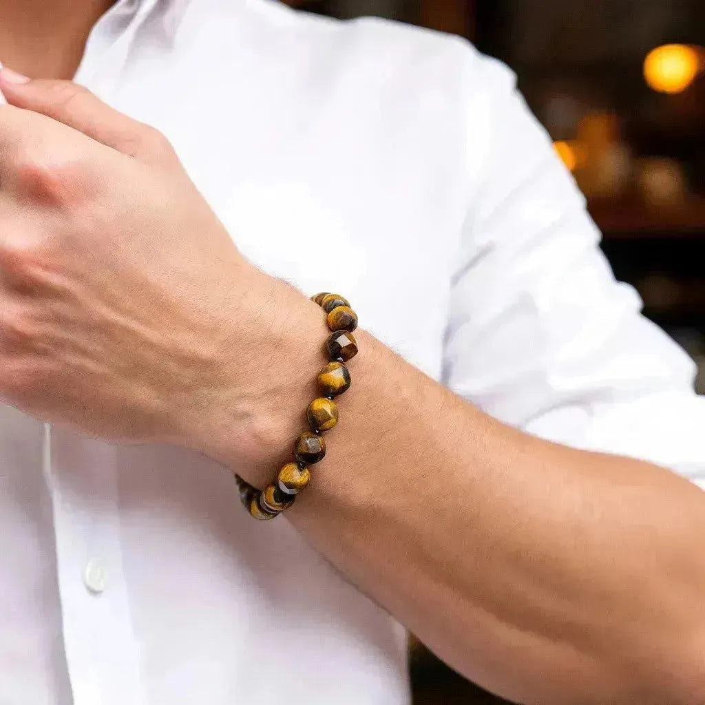 Protection and Grounding Crystal - Tiger Eye Elegant Diamond - LA TATVA