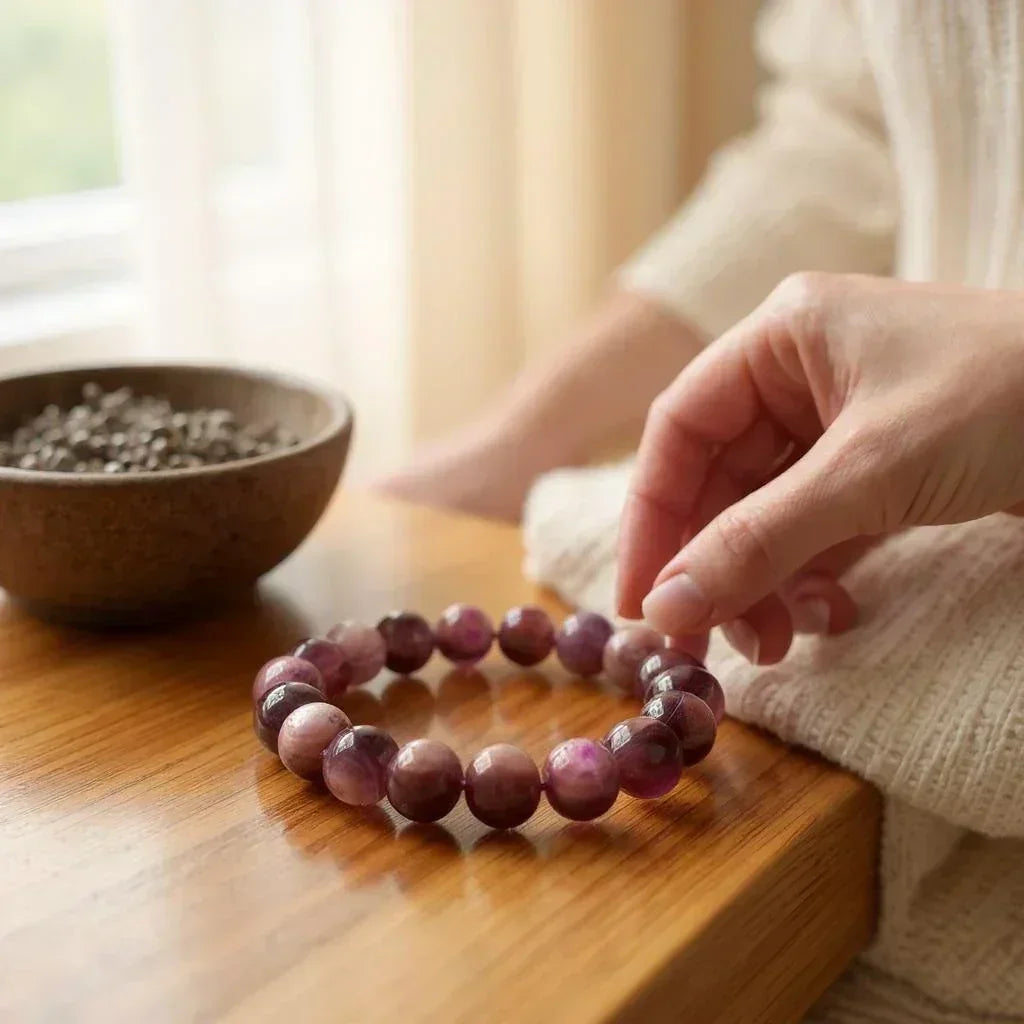 Purple Lepidolite - Stone of Spiritual Awakening - LA TATVA