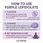 Purple Lepidolite - Stone of Spiritual Awakening - LA TATVA
