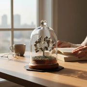 Pyrite Wish Tree with Glass Dome – Manifest Prosperity & Protection