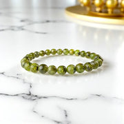 Raw Peridot Bracelet – Abundance, Emotional Healing & Positive Energy