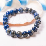 Real Lapis Lazuli Bracelet for Wisdom & Confidence Classic Round - LA TATVA