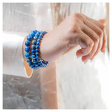 Real Lapis Lazuli Bracelet for Wisdom & Confidence Classic Round - LA TATVA