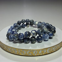 Real Sodalite Bracelet for Clarity and Inner Calm Classic Round