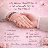 Seven Chakra × Rose Quartz Bracelet Combo - A Meaningful Valentine’s Gift for Her