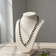 Silver Capped Karungali Malai (Black Ebony) – Aura Protection • Strength • Divine Clarity