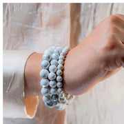Howlite Bracelet - Elegant Diamond