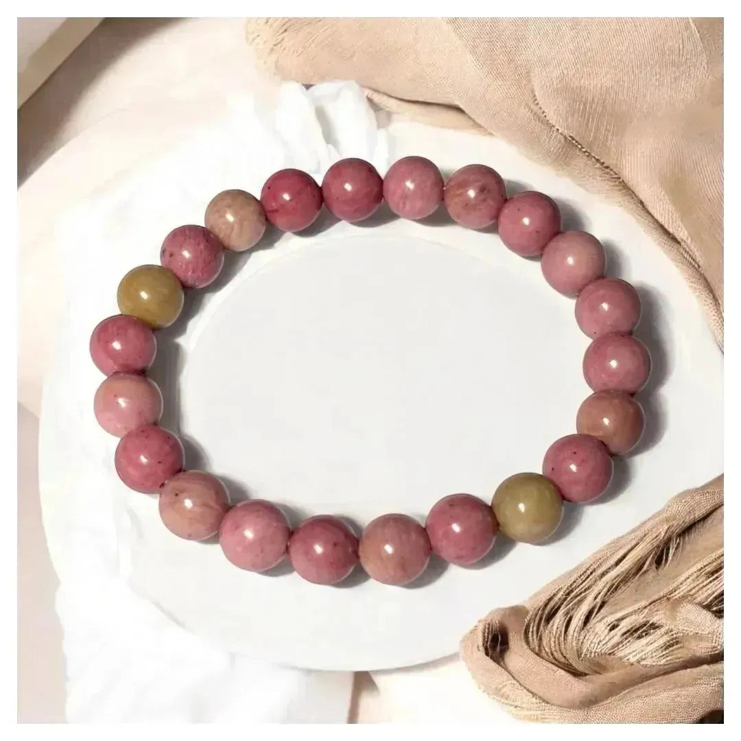 Stone of Love and Compassion - Rhodochrosite Bracelet - LA TATVA