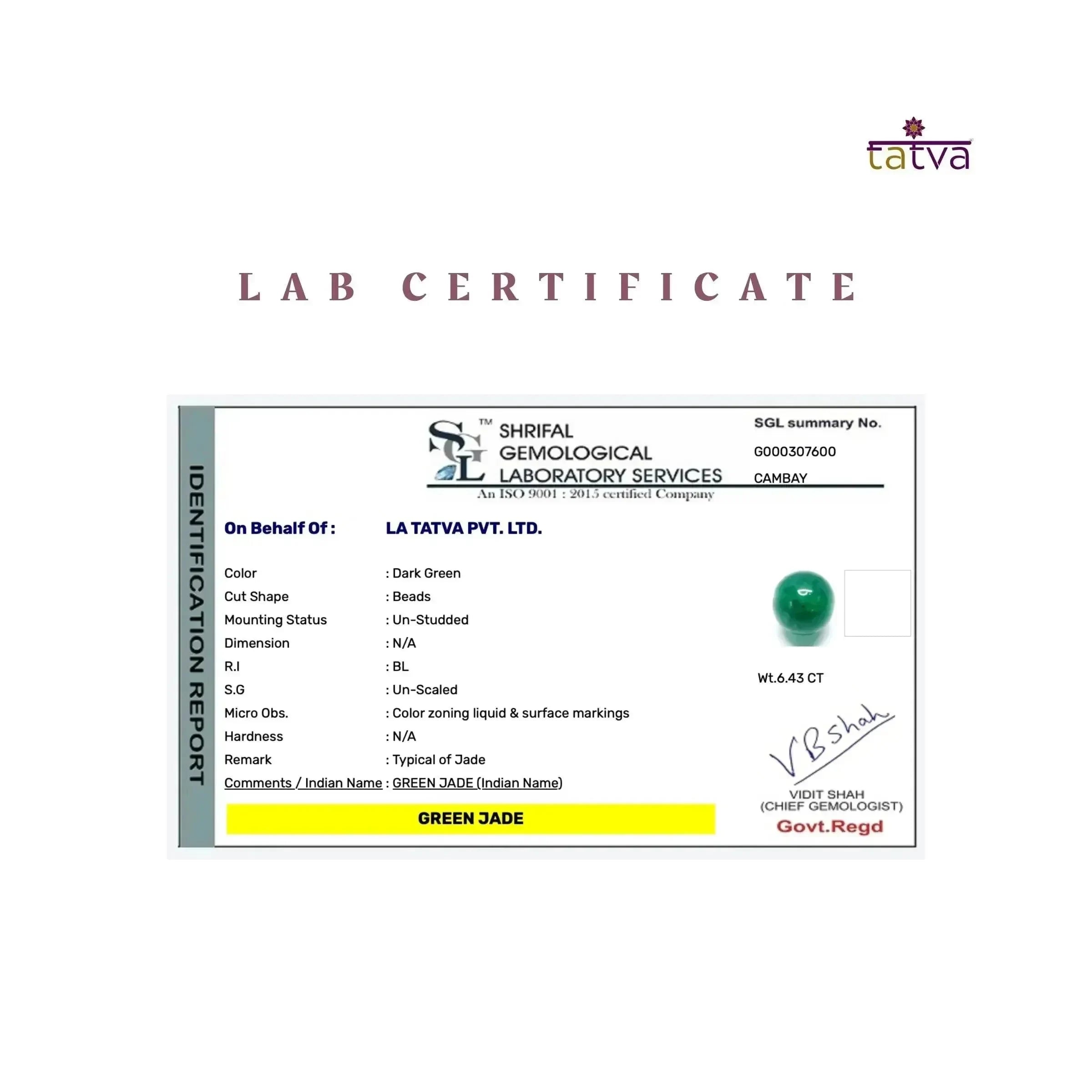 Stone of Opportunity - Green Aventurine Elegant Diamond - LA TATVA