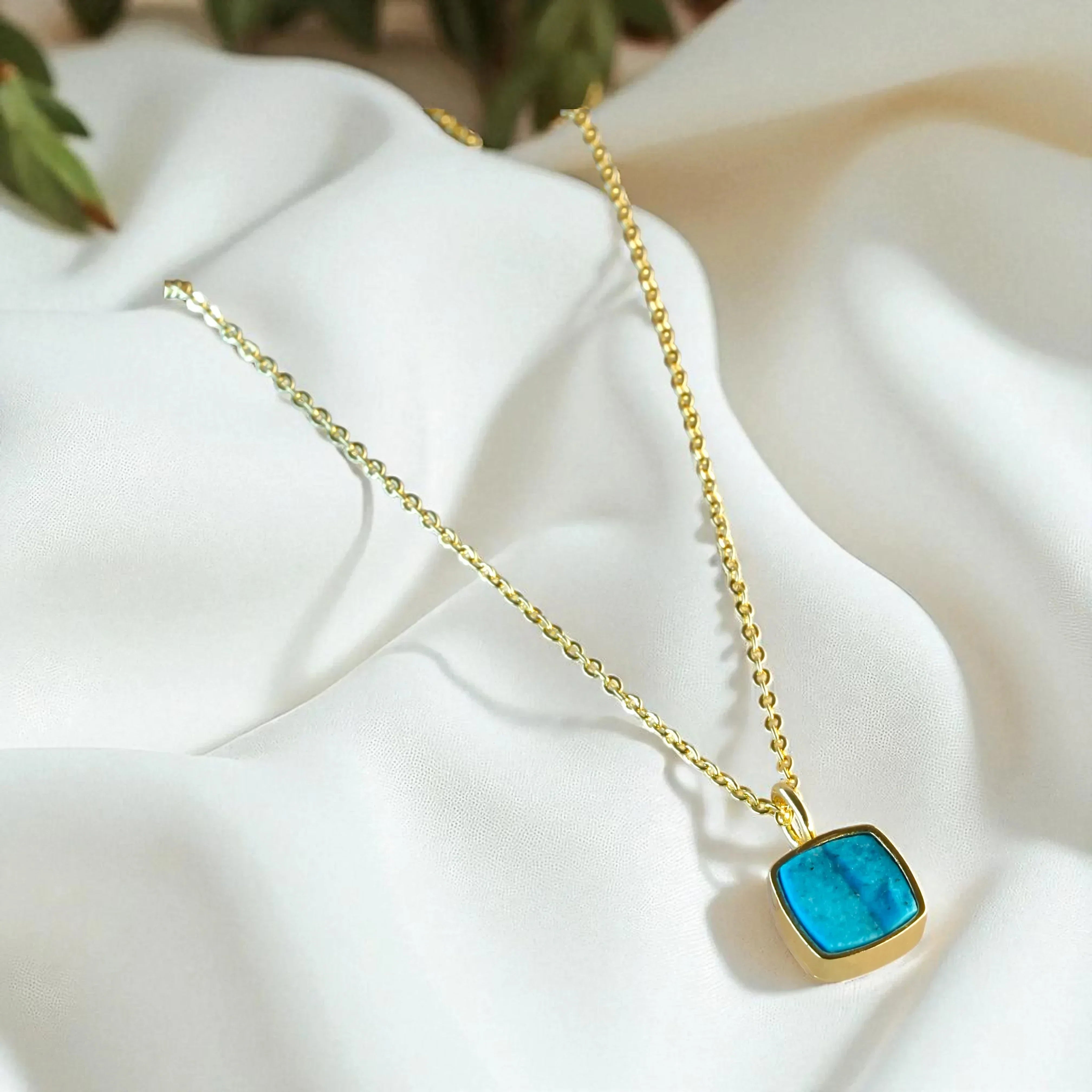 Turquoise Pendant – December Birthstone - LA TATVA