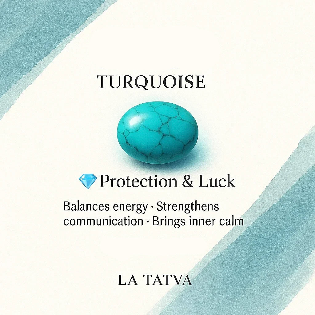 Turquoise Pendant – December Birthstone - LA TATVA