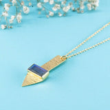 Labradorite Arrow Pendant - The Attractor - LA TATVA