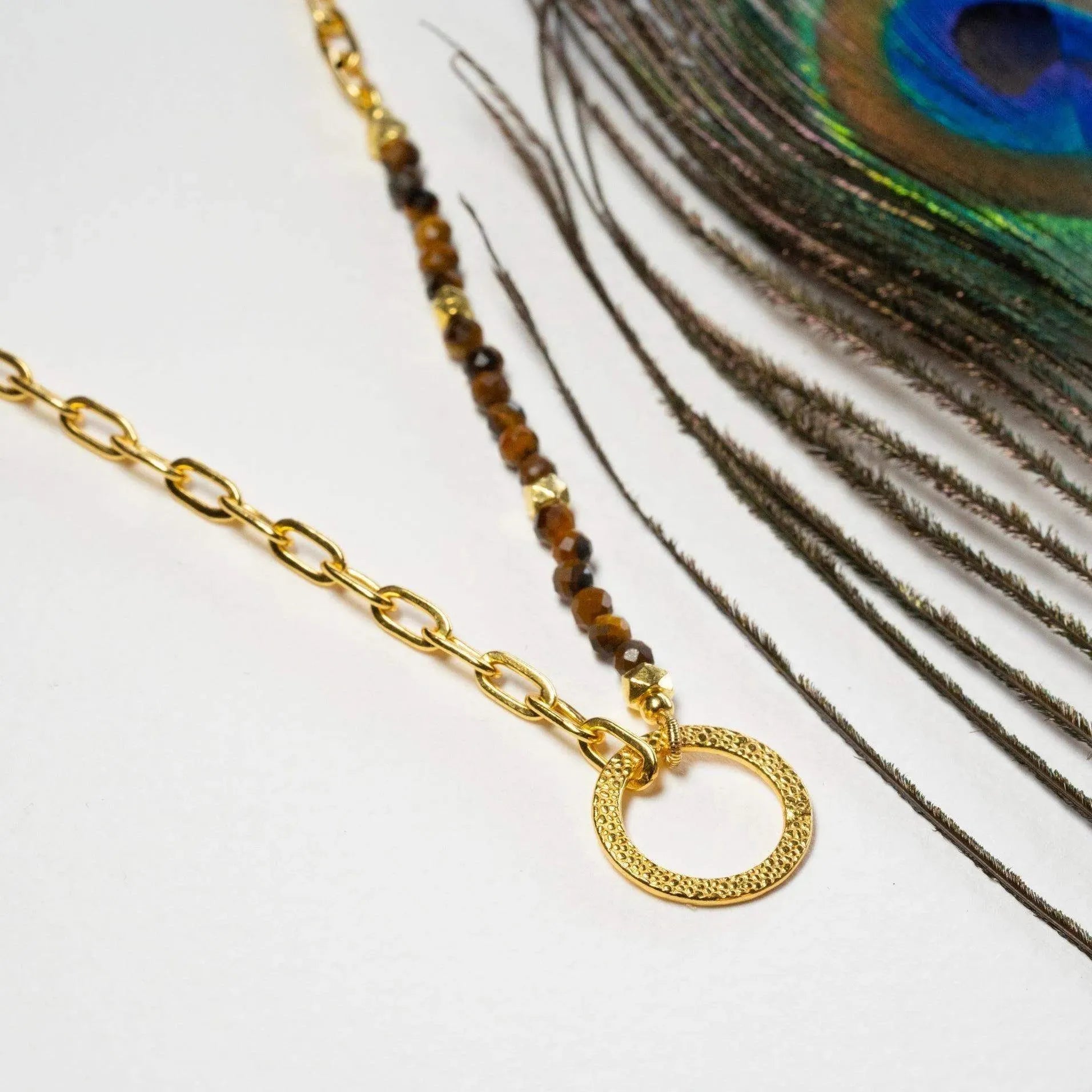 Mystical Tiger Eye Necklace - Stone of Courage - LA TATVA